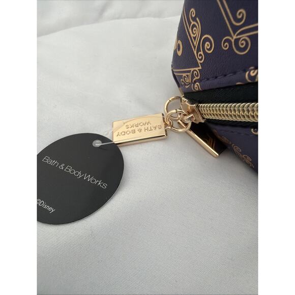 BATH & BODY WORKS DISNEY VILLAINS EVIL QUEEN COSMETIC BAG PURPLE AND GOLD TRAVEL - Picture 2 of 6